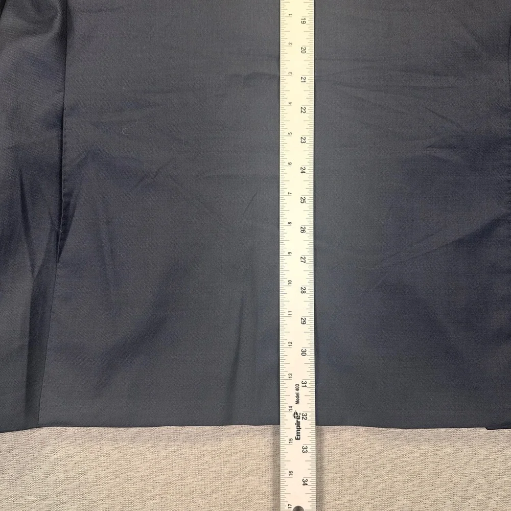 Suitsupply Vitale Barberis Canonico Blazer Sport Coat 44L Slim Navy Blue Wool